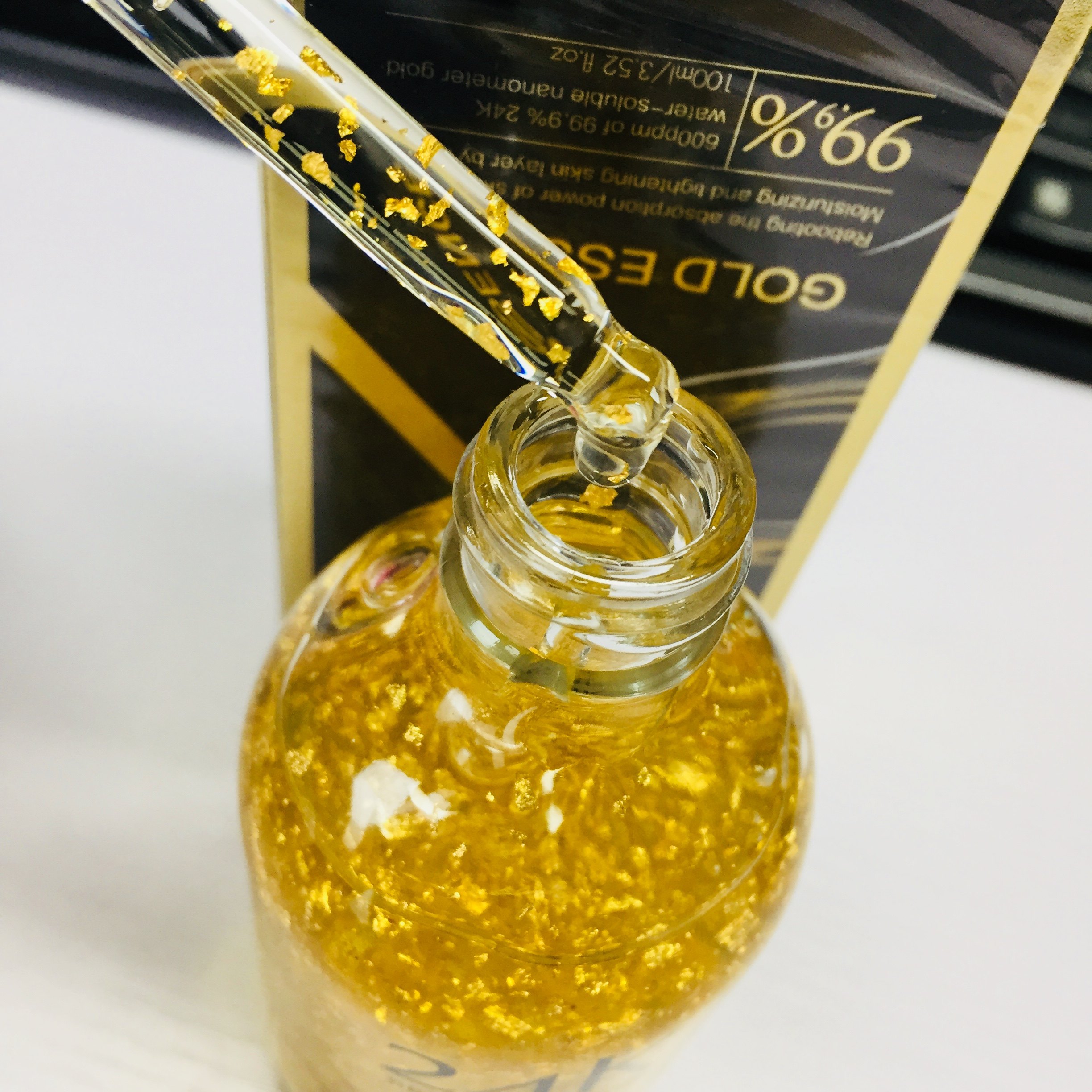 正品泰国atreus24k黄金精华液at金箔水浓缩补水保湿原液胜肽安瓶