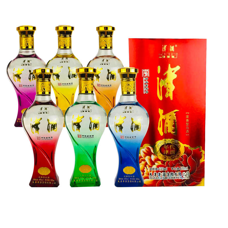 天津津酒特产年份酒纯粮酿造42度浓香型白酒整箱6瓶高粱原浆粮食