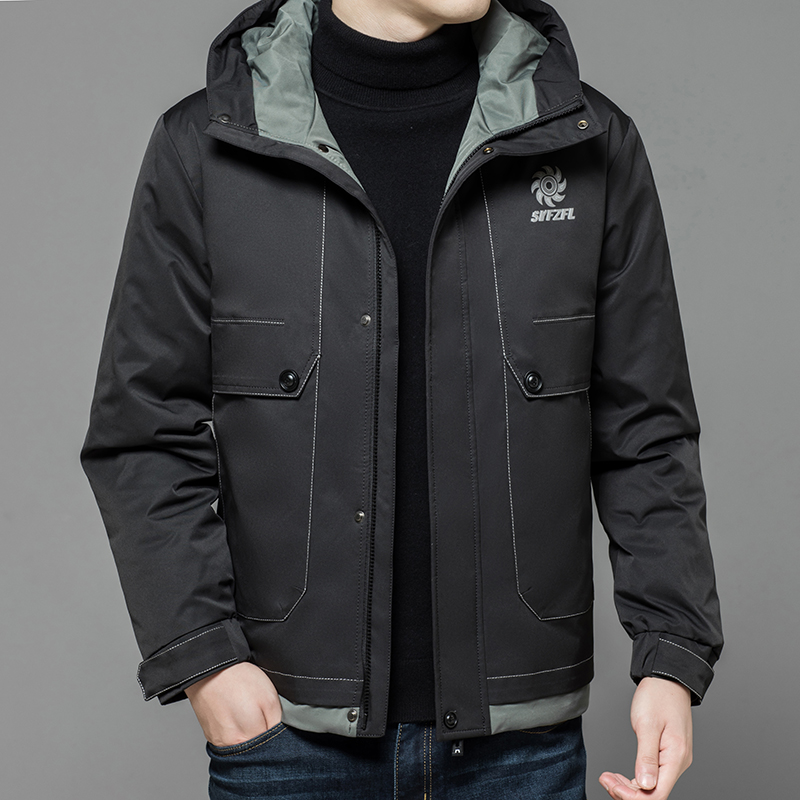 京东购物商城品牌男装专柜正品官网男士短款羽绒服羽绒服