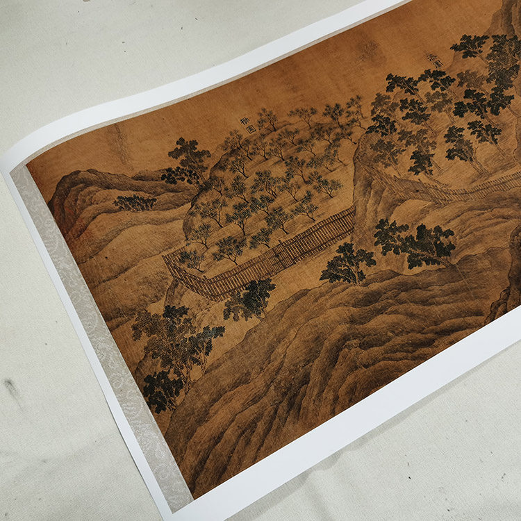 1宋 临王维辋川图 真迹复制32x449cm芝加哥东方图书馆藏 郭忠恕 - 爱