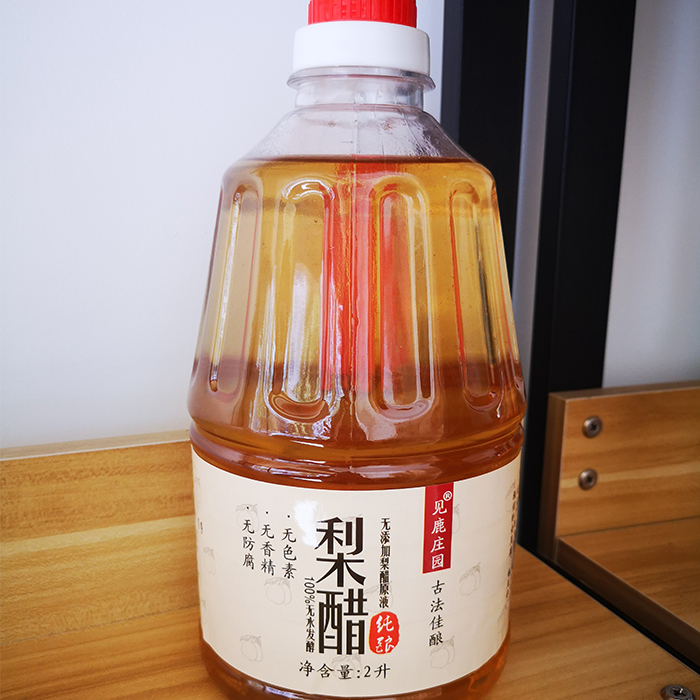 见鹿庄园无添加梨醋原液用云南红发酵果醋特产醋制品