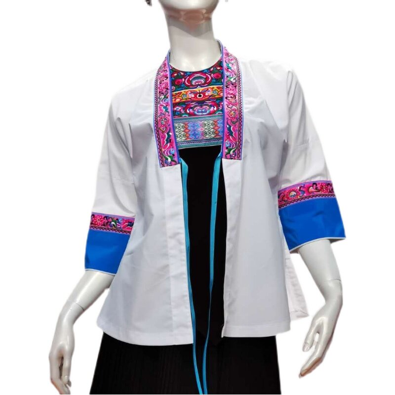 民族服饰侗族上衣肚兜套装简约日常生活民族风古典传统民族服装