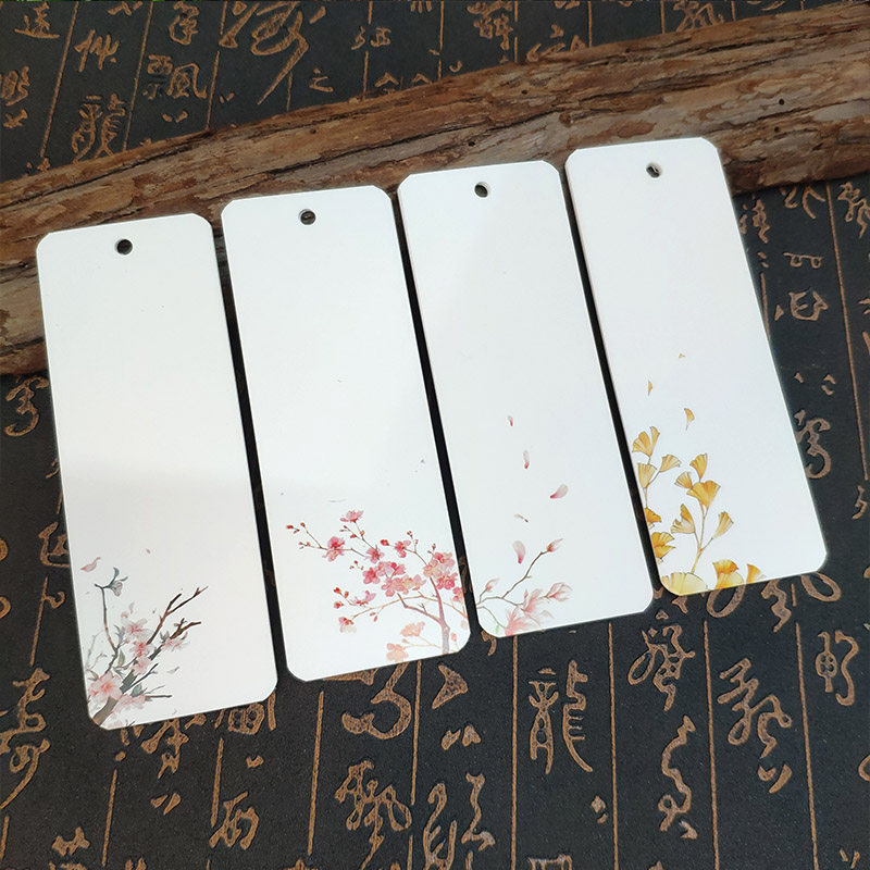 古风空白书签染卡手绘卡纸创意小清新学生古典书签