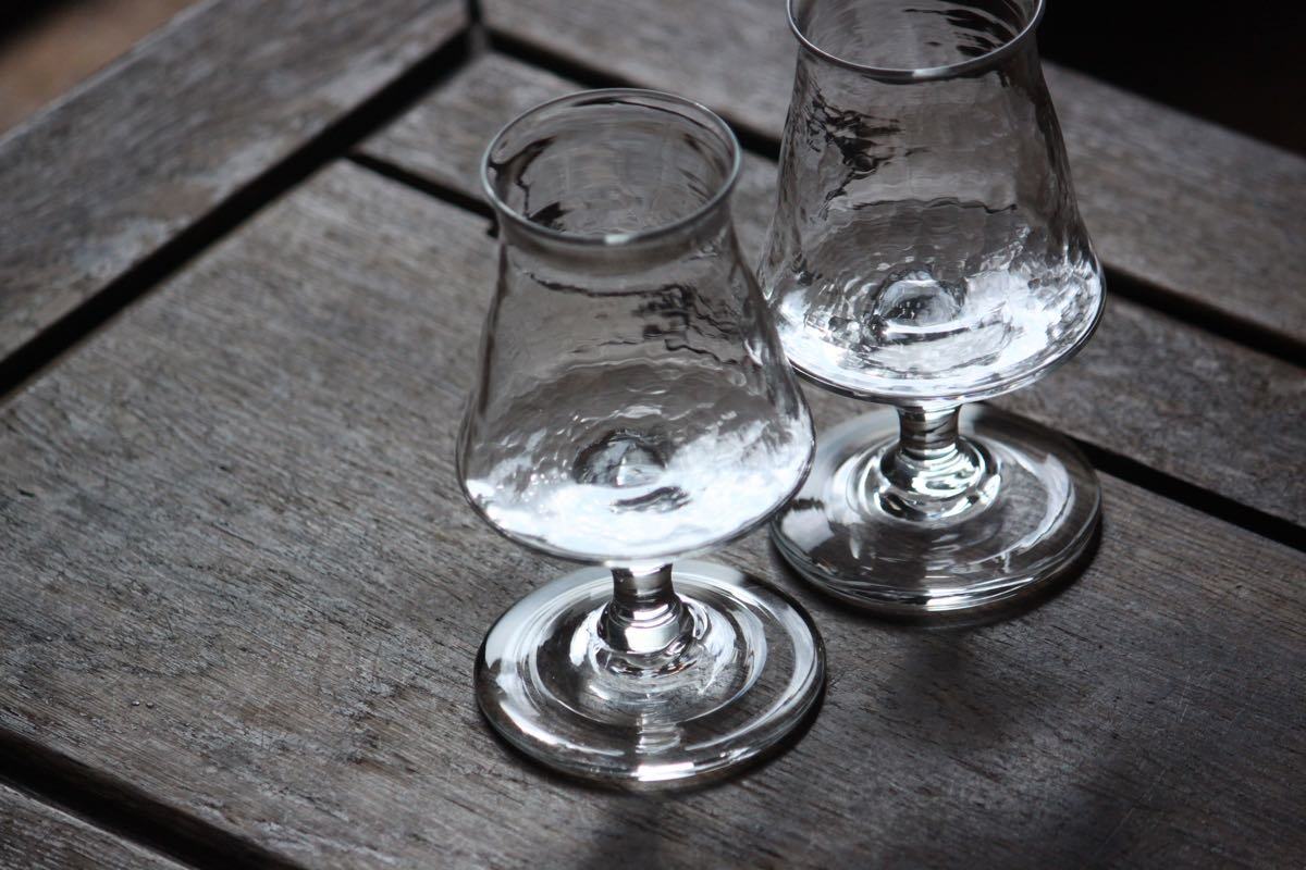 现货日本哨子作家西山芳浩手作玻璃高脚杯酒杯玻璃杯