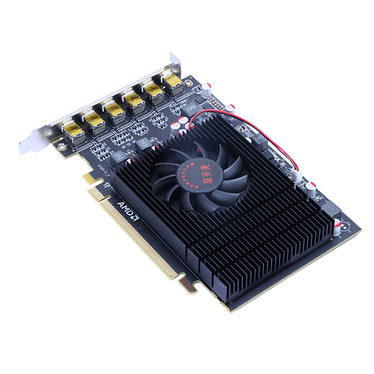 显卡星齐美r74g6dp六屏炒股期货外汇多屏显卡