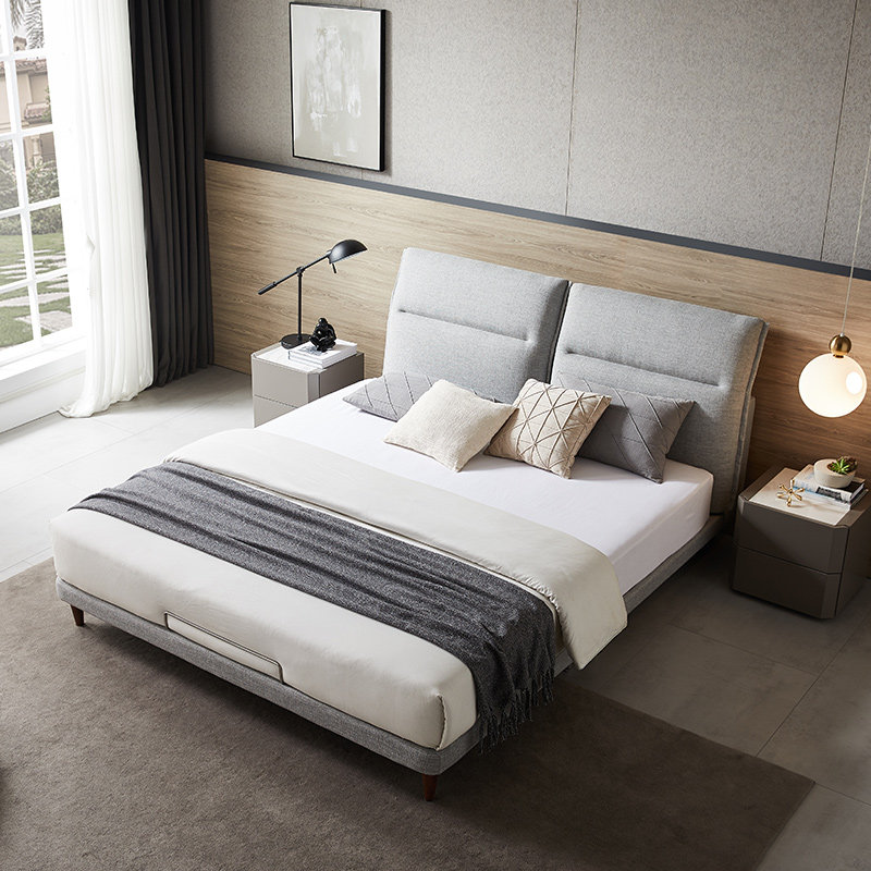 商场同款aris爱依瑞斯卧室舒适可拆洗布艺软床境19clb021