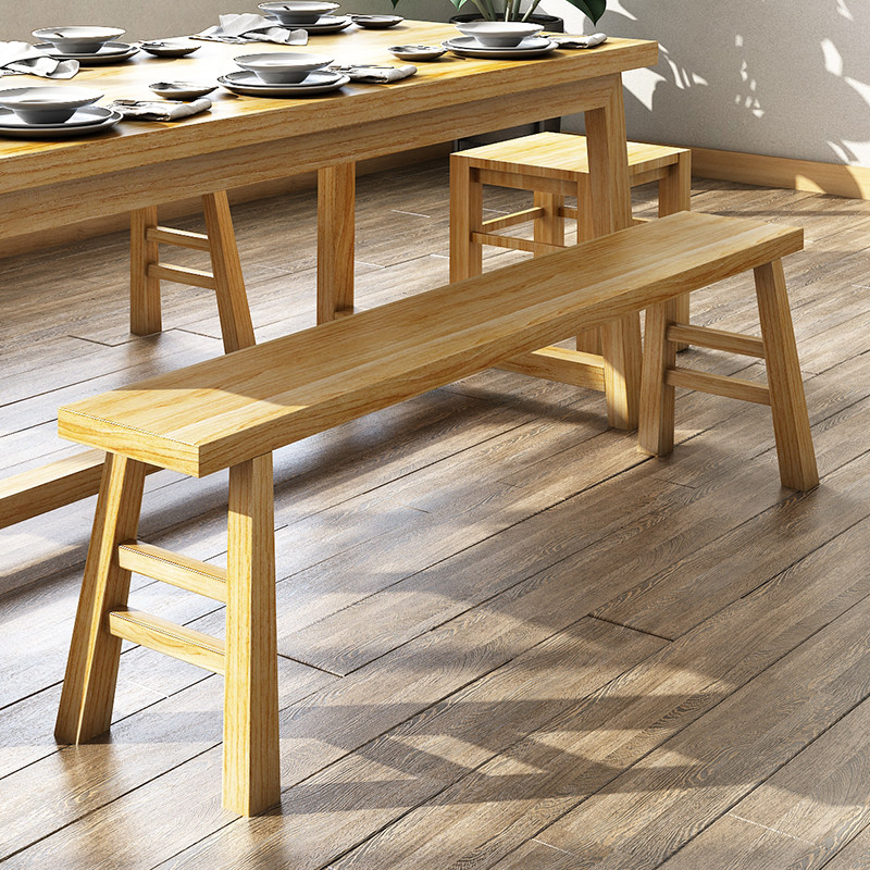 防腐木板板凳实木长凳长方形木头长条条凳木质其它凳子