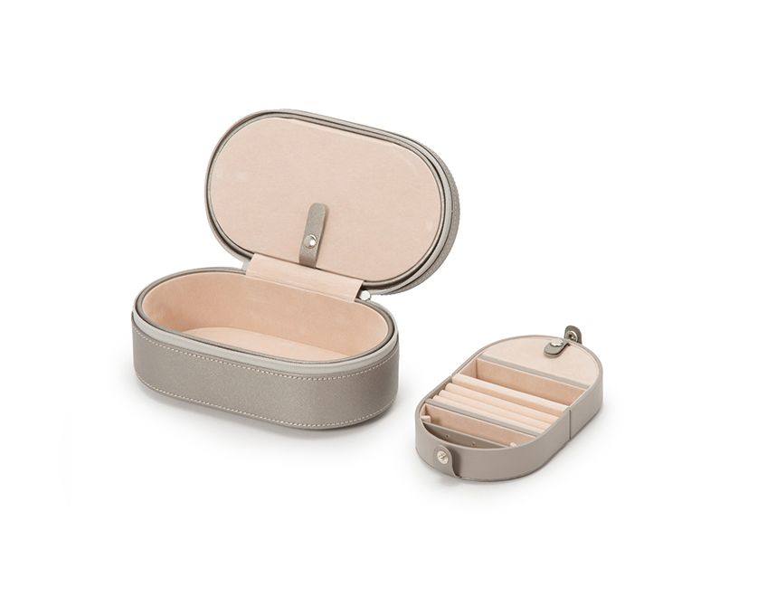 英国wolfheritage椭圆旅行首饰盒戒指耳环手镯手表首饰盒