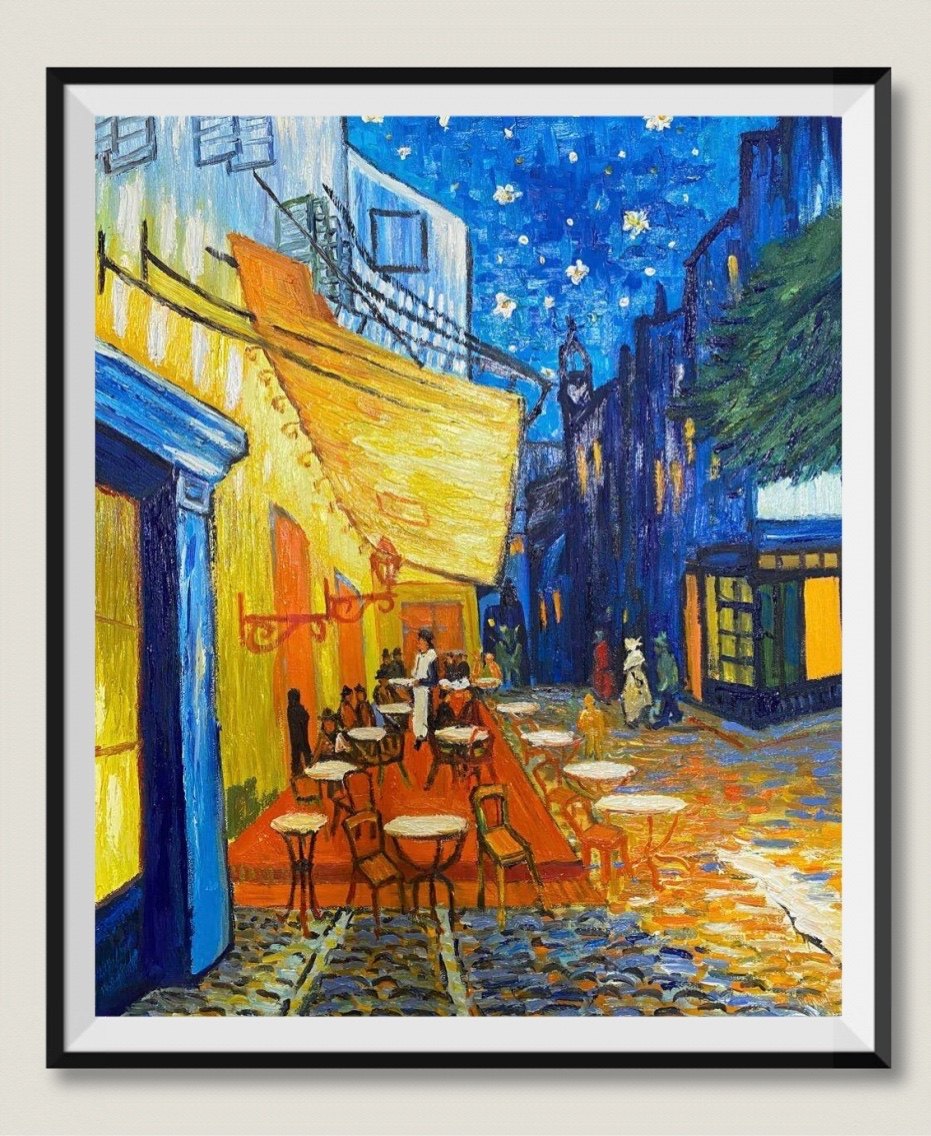 手绘油画咖啡厅现代简约装饰玄关客厅背景墙画包邮带油画