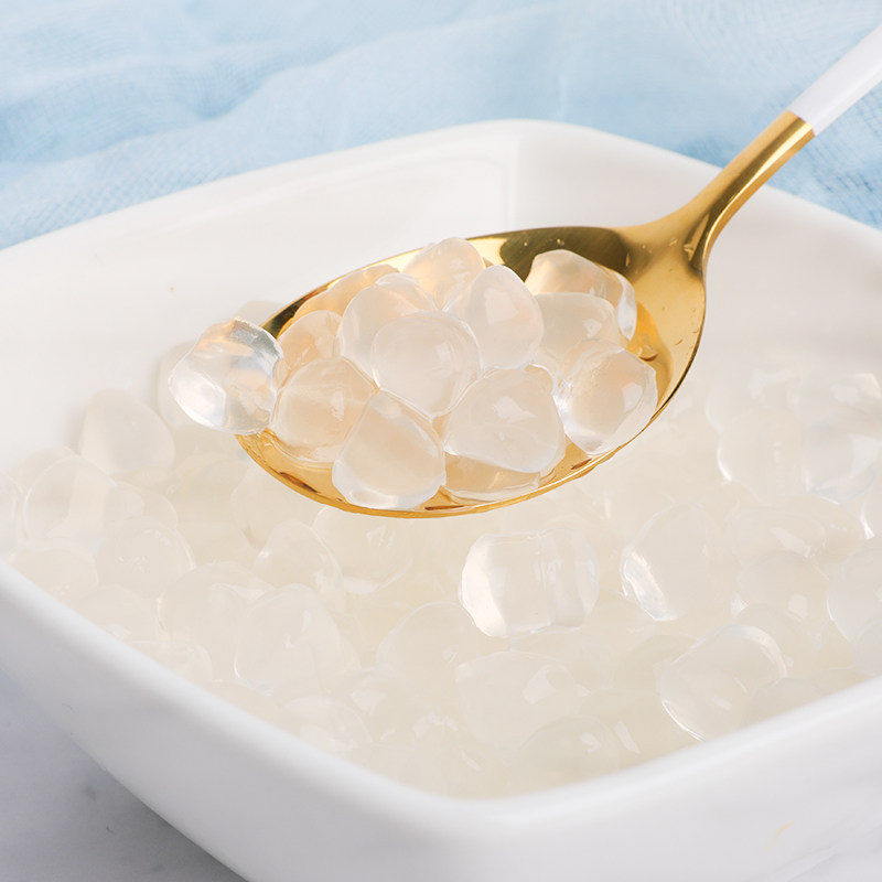 寒天晶球奶茶店专用原味材料喜茶脆波波奶茶配料开袋即食蒟蒻1kg