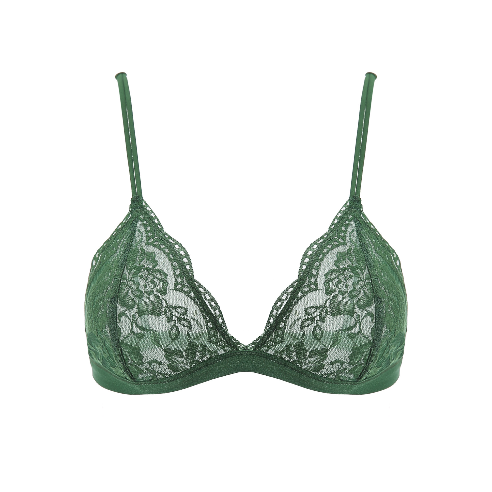 美琪法式内衣女薄款三角杯夏季蕾丝小胸超薄无钢圈细肩带吊带文胸
