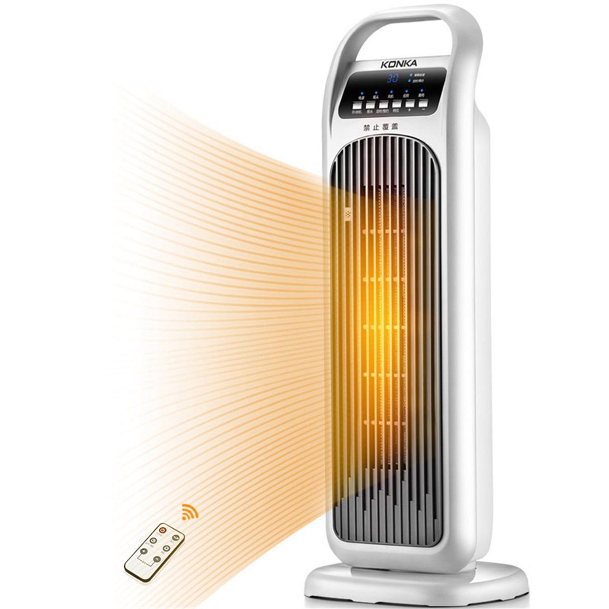 康佳暖风机大面积速热浴室电暖气家用取暖器摇头节能暖风机