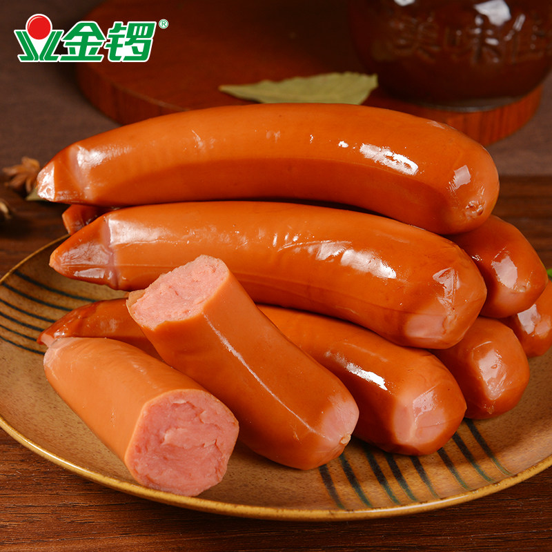 金锣大食袋蒜味380g10袋香肠肉类零食脆肠炒菜包装即食肠类
