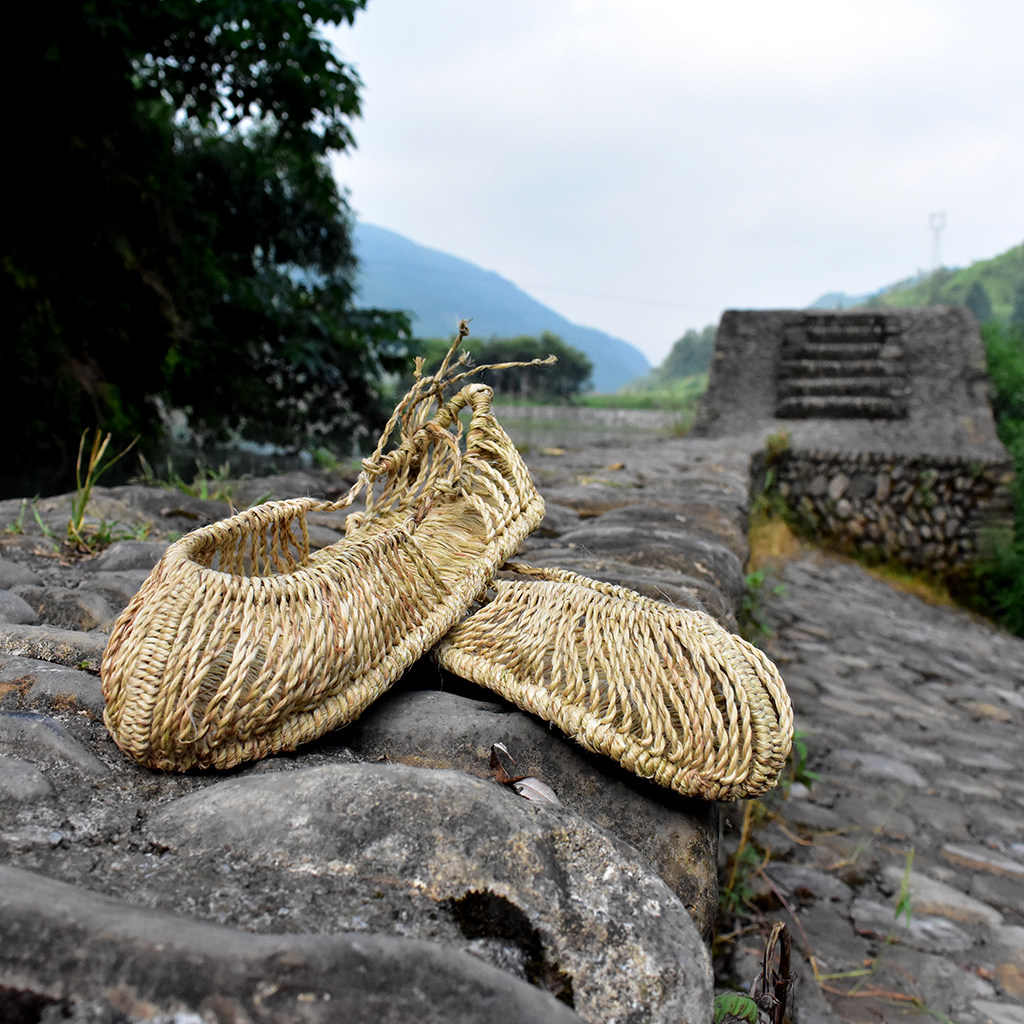 传统手工编织草鞋红军全包复古夏季透气凉鞋沙滩鞋