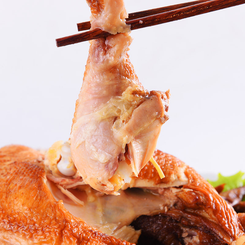 菏泽郓城特产皮家婆婆烧鸡农家土鸡养鸡脱骨鸡肉零食