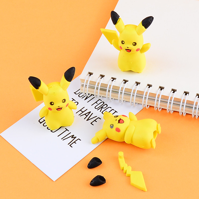 皮卡丘橡皮擦创意卡通可爱学生专用擦得干净圣诞节橡皮