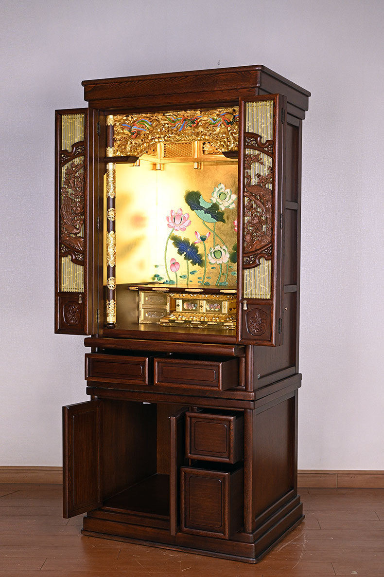 佛龛供奉佛柜神台中式供台家用客厅观音财神爷佛柜