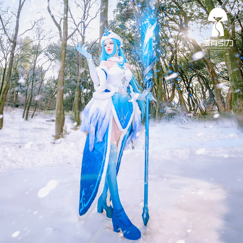 出租cosplay王者荣耀王昭君昭君冰雪之华升级版coscosplay女装