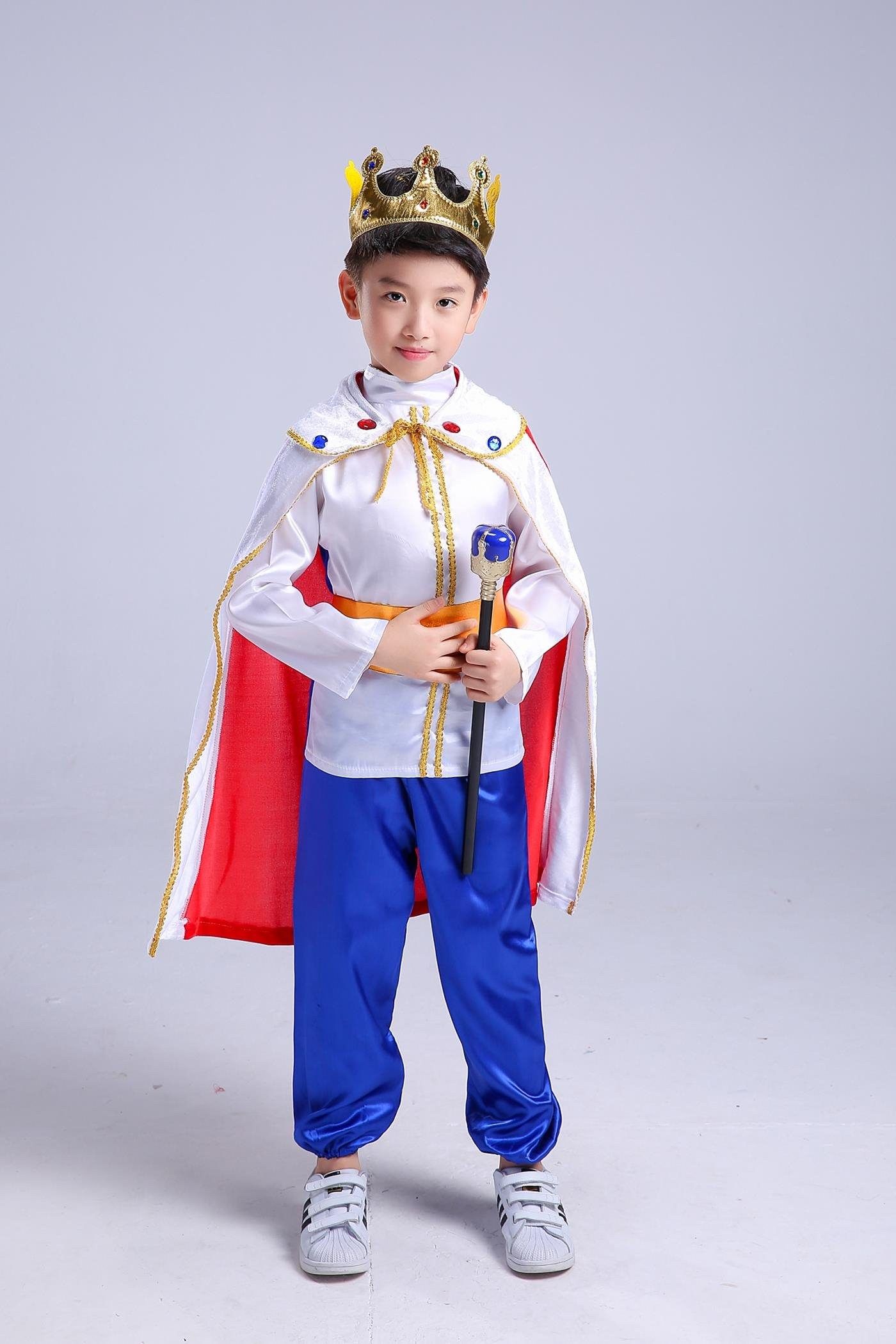 儿童节演出服童话小王子小国王衣服男童宫廷士兵王子儿童演出服