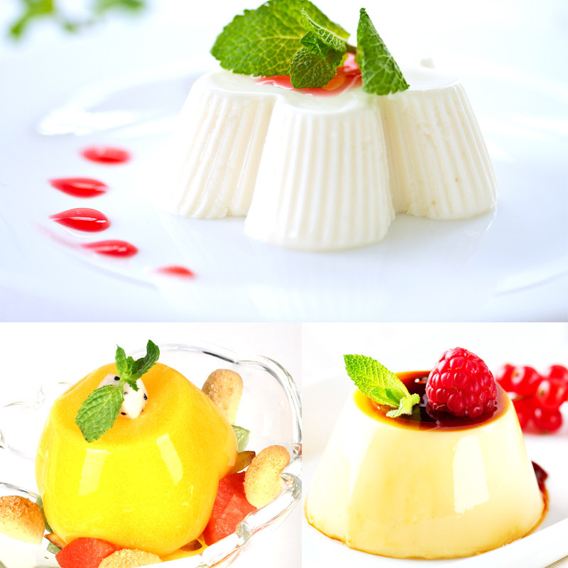 布丁现货台湾伯乐鸡蛋牛奶风味果冻慕斯原料果冻