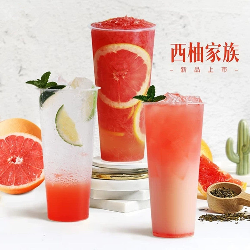 果汁惠尚饮西柚大红袍茶饮料浓浆冲调饮品1l浓缩果蔬汁