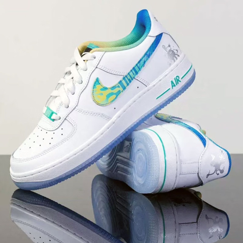 nike耐克airforcegs女子白银满天星低帮空军板鞋