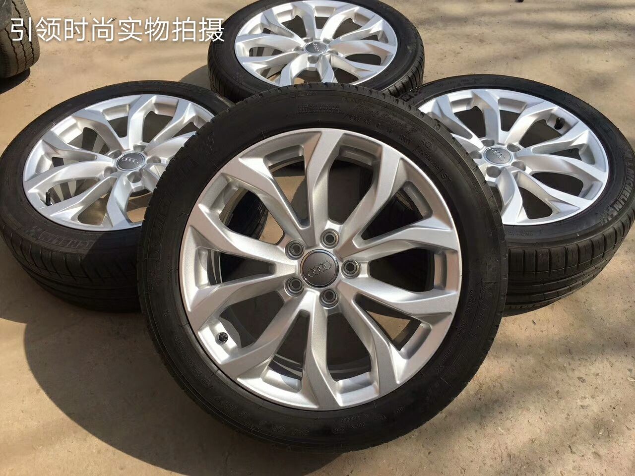 适用奥迪a6l轮毂18寸花瓣原厂原装17寸升级轮毂