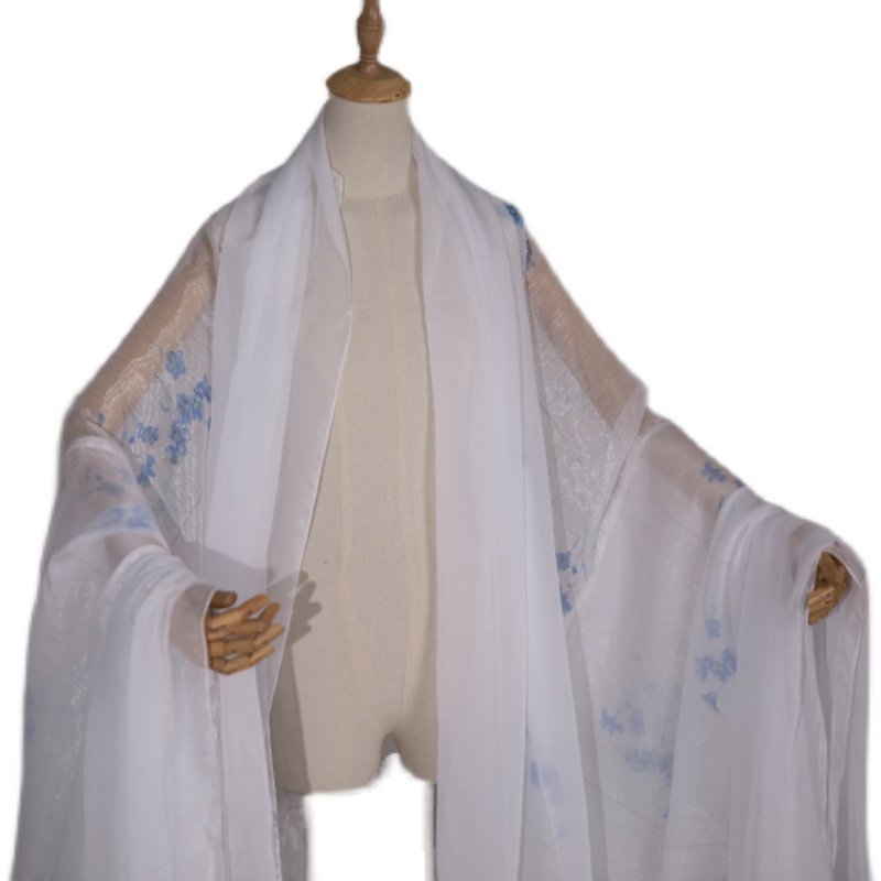 挽秀古风宽袖长衫民族风长袖外搭印花大袖衫唐汉服