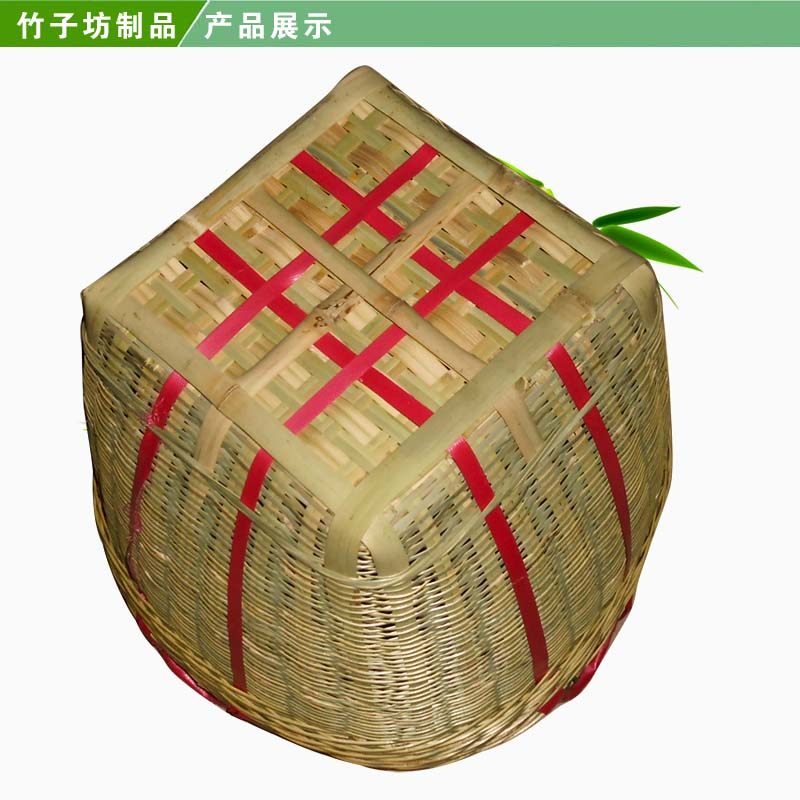 箩筐手工编织大号蔬果箩斗五金杂物竹筐收纳竹编