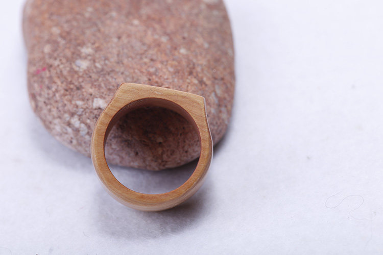 戒指指环定制情侣原创手工木质五行黄杨木阴阳戒指