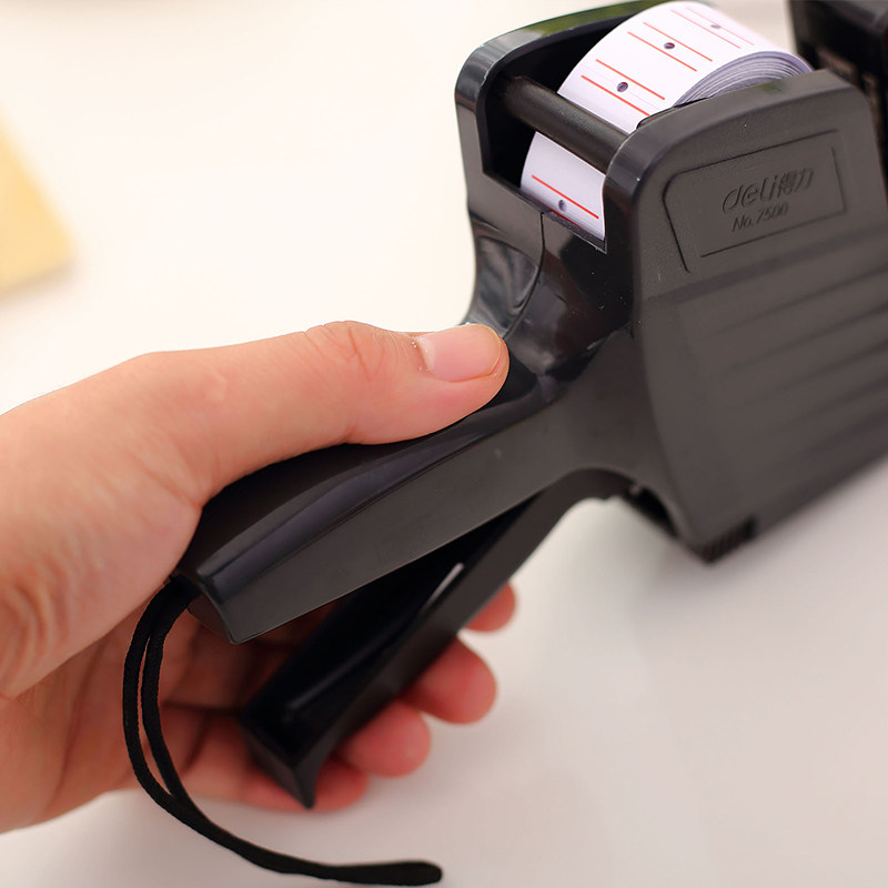 包邮得力单排标价机7500超市商品打价机8位价格打码机