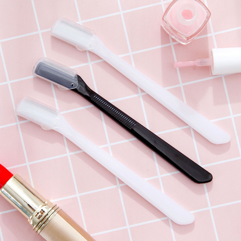 初学者修眉刀家用刮眉刀3个女用化妆工具防滑剃眉刀女用剃毛刀