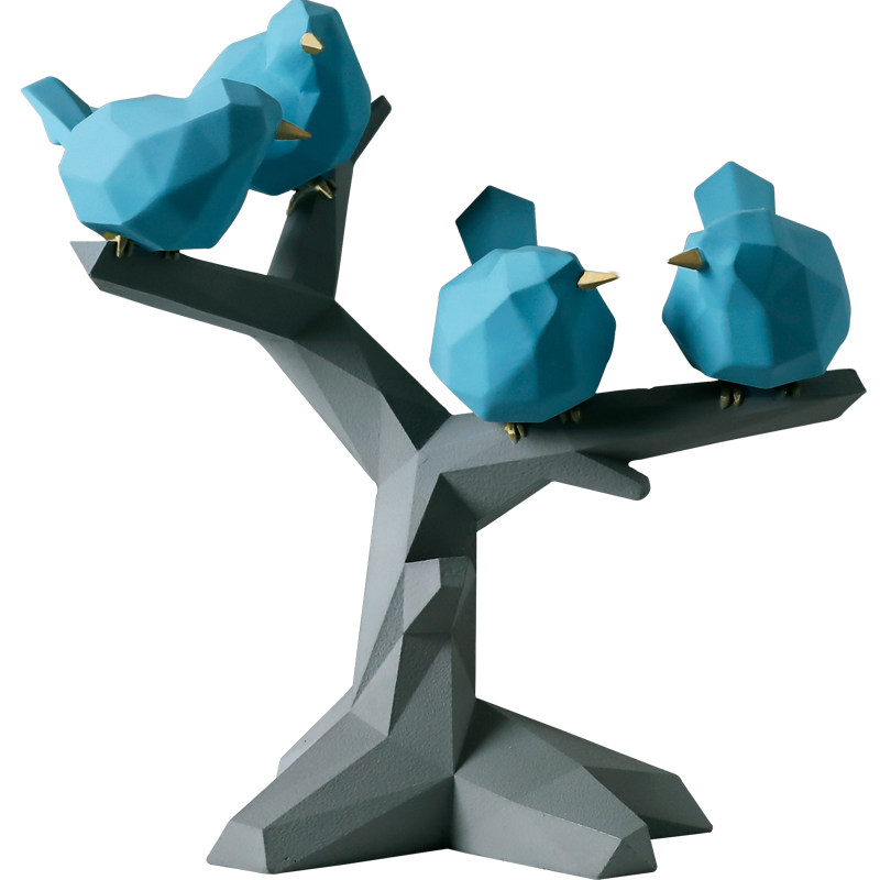 创意小鸟摆件立体酒柜家居家居装饰装饰品北欧简约摆件