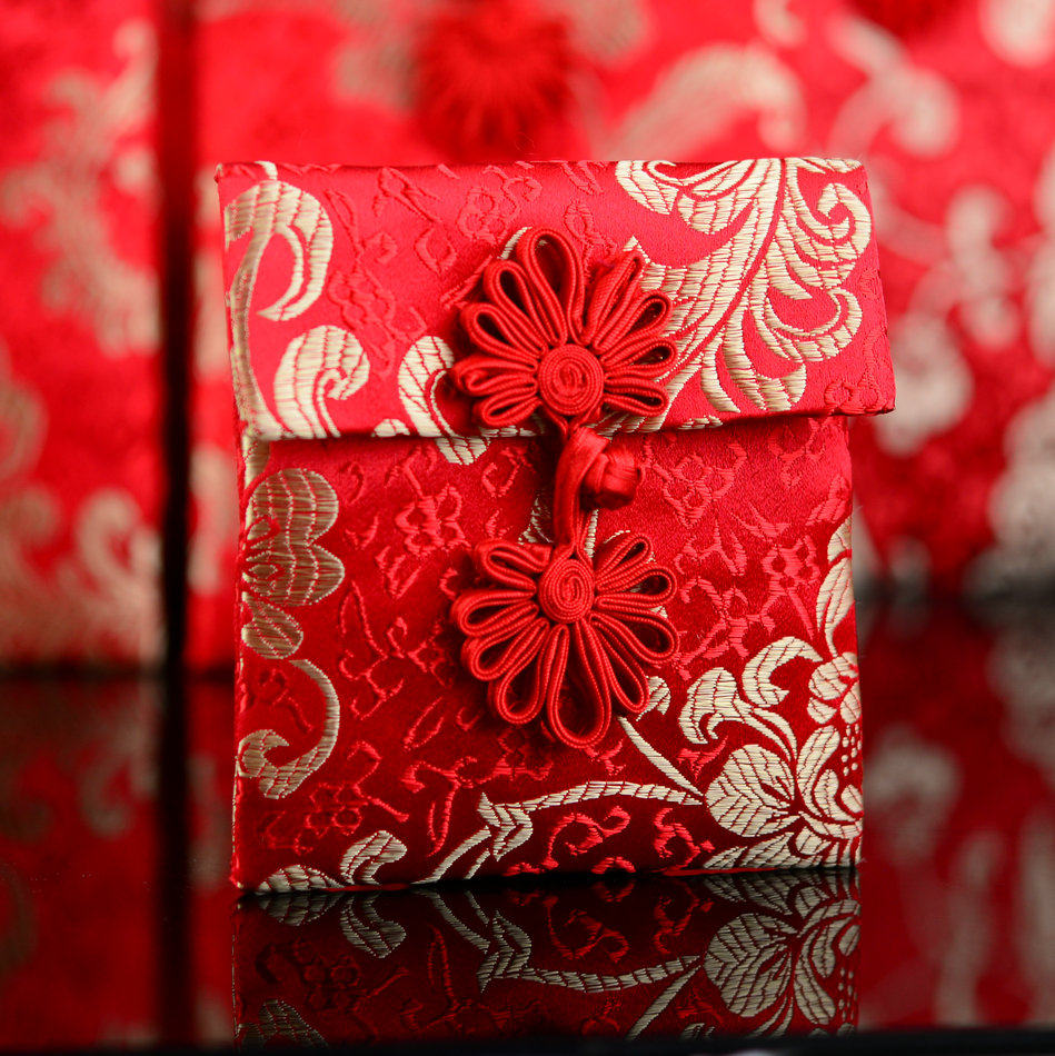 钱袋子零钱迷你布红包证卡通用布艺红包结婚锦缎布包创意红包袋