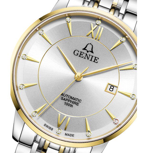 瑞士爵尼表genie防水自动机械表男表 gnq-t1856m-agw 1856 专柜货