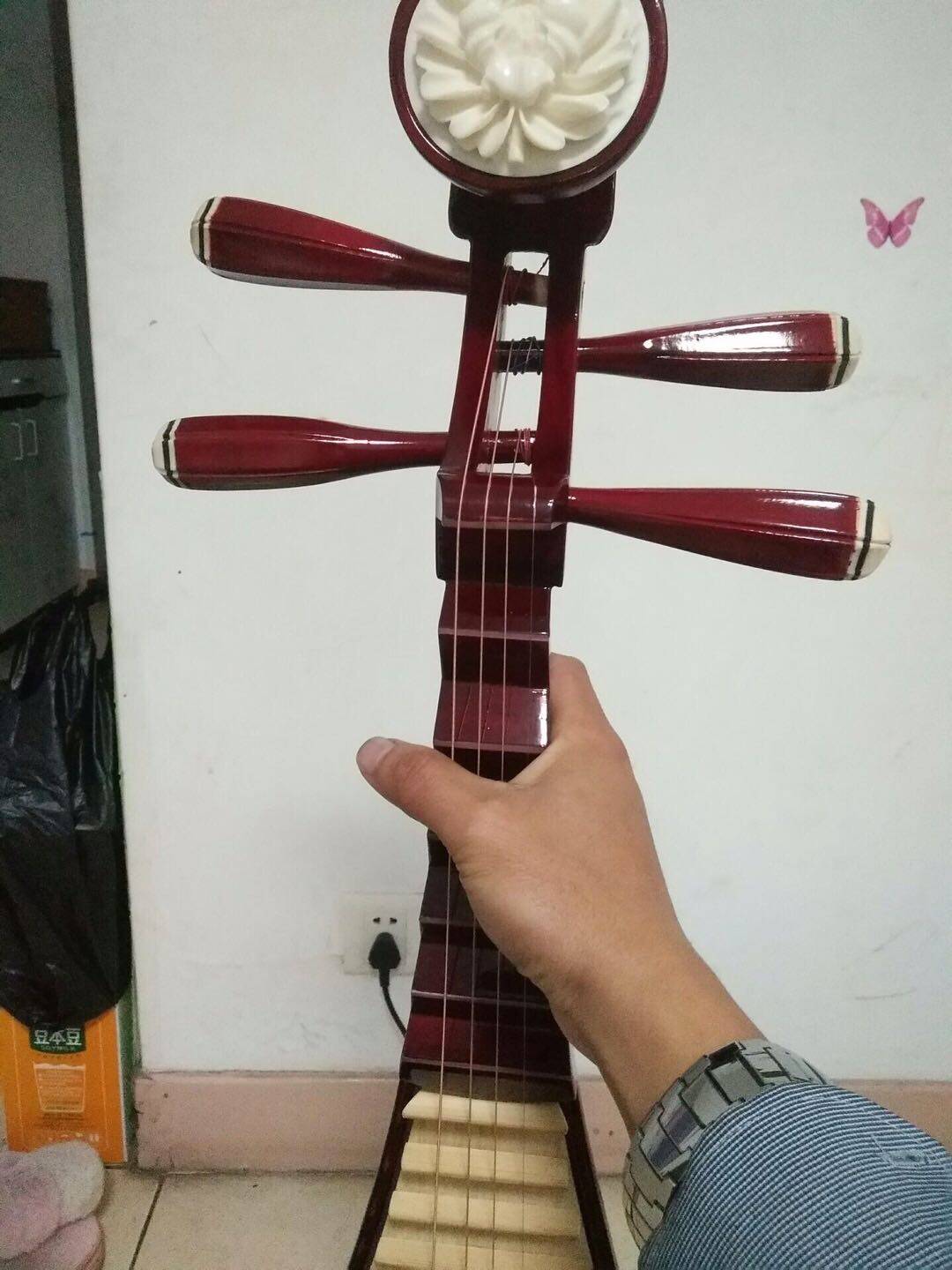 琵琶初学琴弦如意红木成人儿童入门演奏乐器琵琶