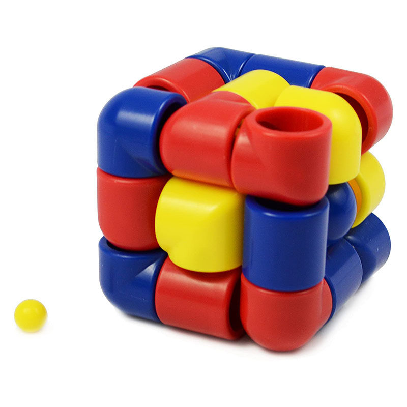 bepuzzled管道三阶魔方cubixtube实色迷宫创意儿童魔方