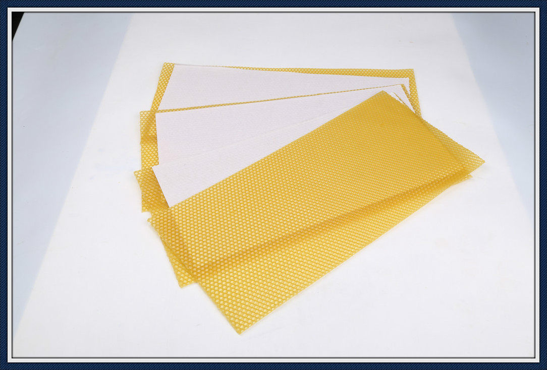 中蜂巢础蜜蜂巢基中蜂深房巢础30片盒中蜂巢基蜂蜡巢础养蜂工具