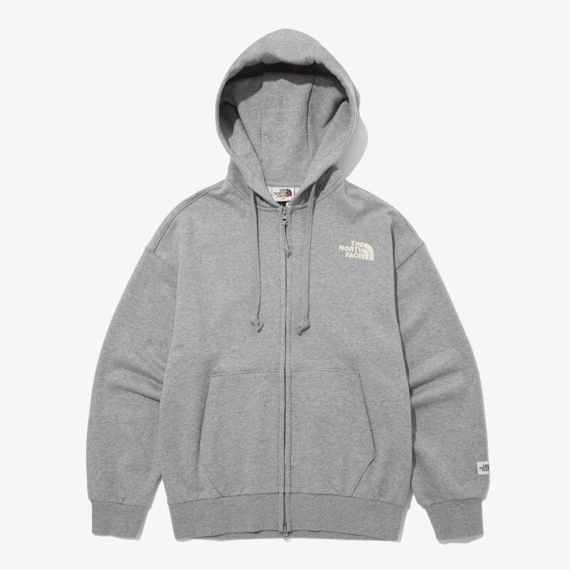 韩国代购thenorthface北面男女连帽拉链休闲运动卫衣