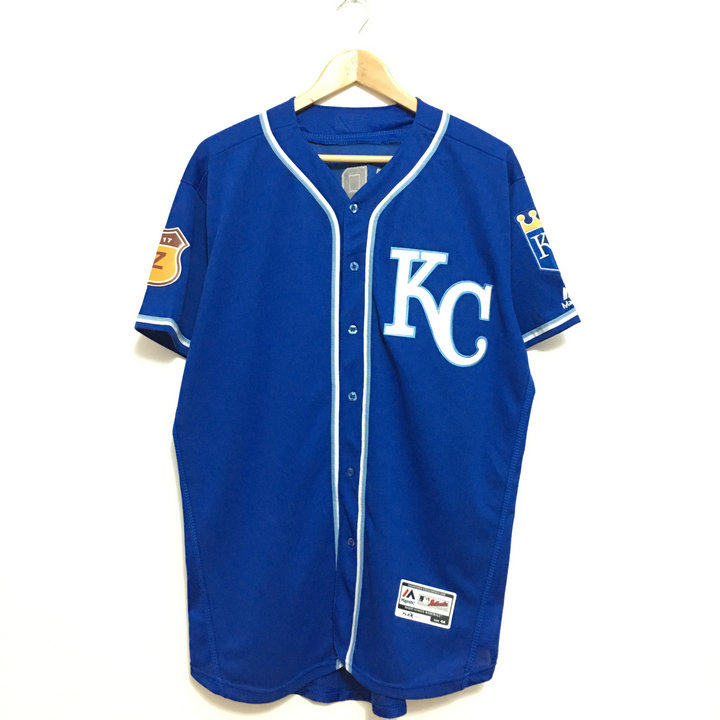 堪萨斯市皇家短袖刺绣棒球男女hiphop球衣潮牌棒球服