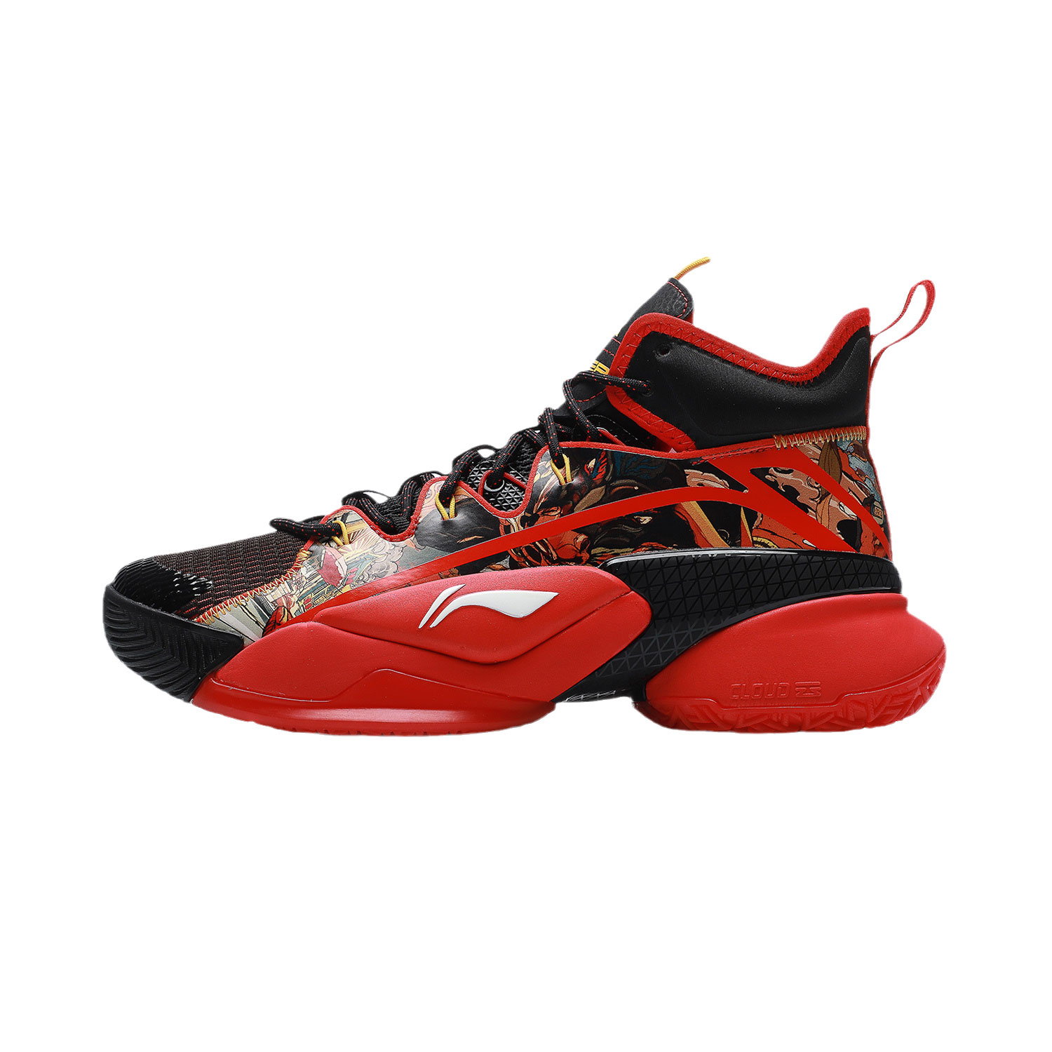 李宁正品春季新品男子运动减震回弹高帮篮球专业比赛鞋abar007