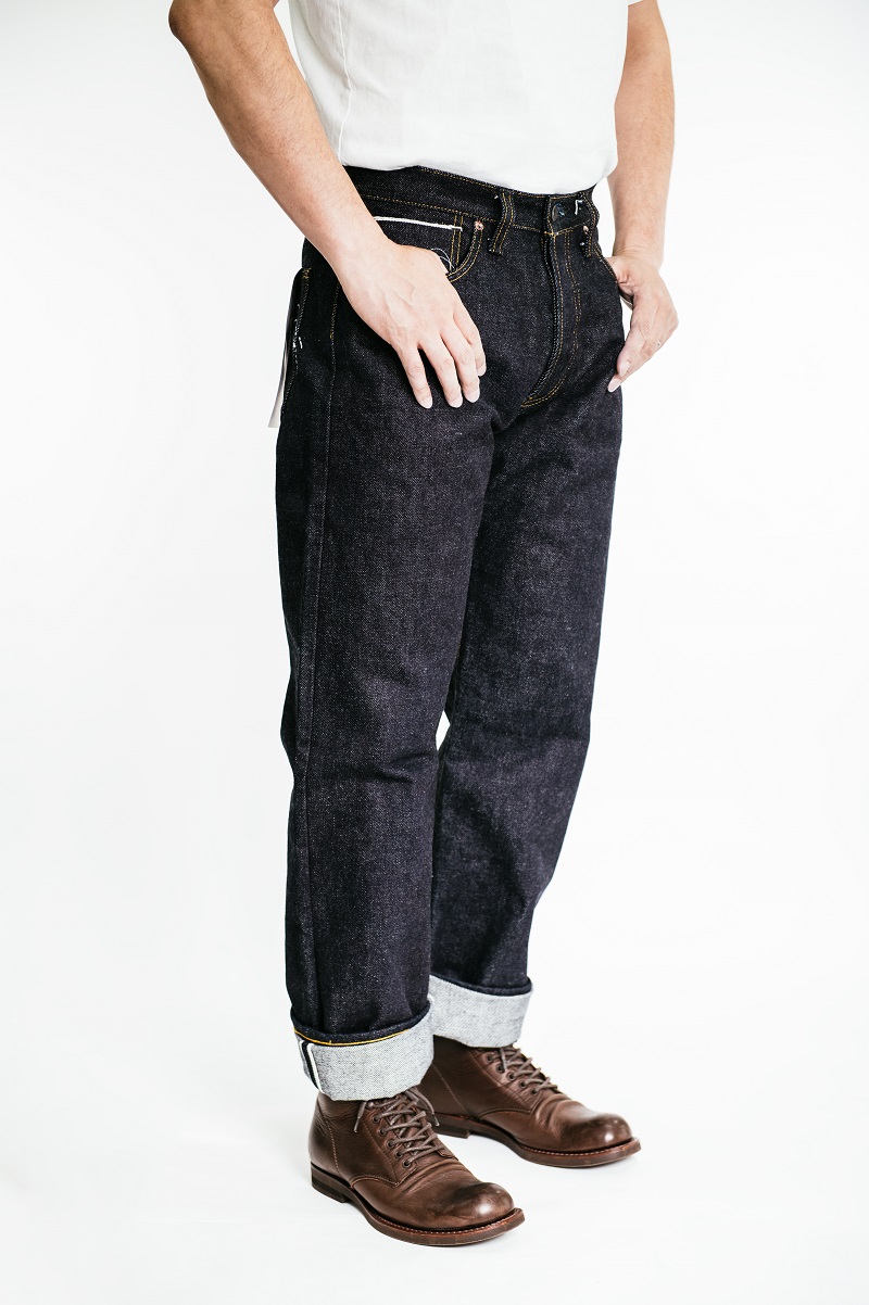 日本samuraijeanss3000vx25ozmbind25oz武藏弁庆宽松直筒牛裤牛仔裤