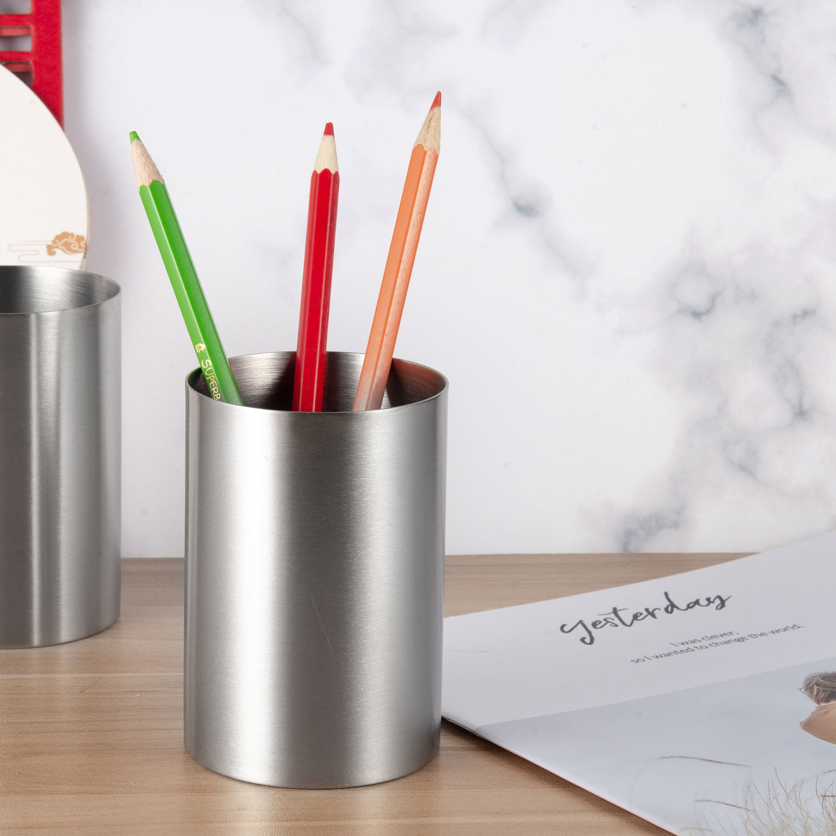 不锈钢水杯随手漱口旅行圆柱亚光250ml随手杯