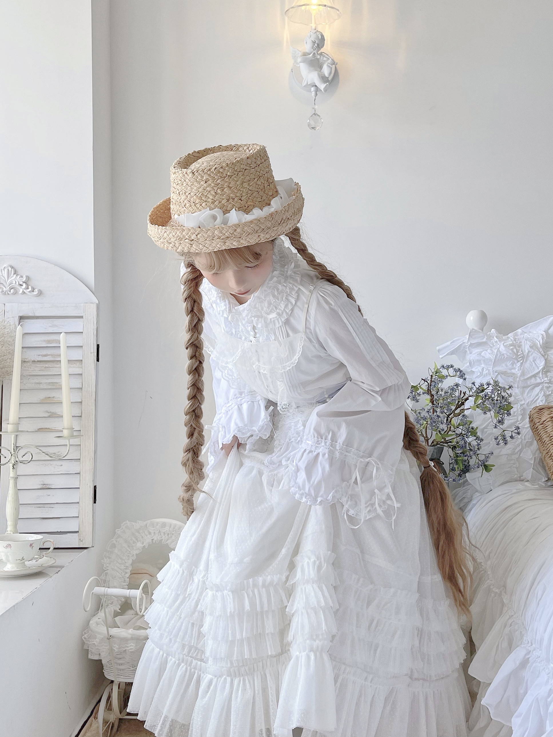 预约annieswonderland仙境点纱衬裙3团洛丽塔半身裙