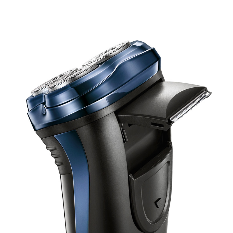 飞科电动剃须刀fs362三刀头双环贴面刀网刮胡刀