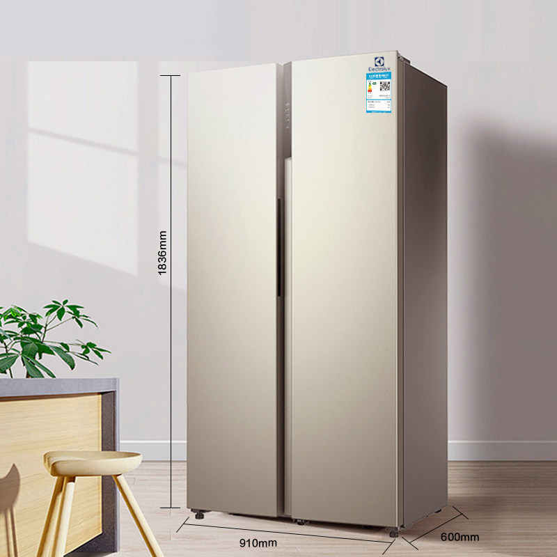 伊莱克斯465升风冷无霜双门开门家用智能变频电冰箱厨房冰箱