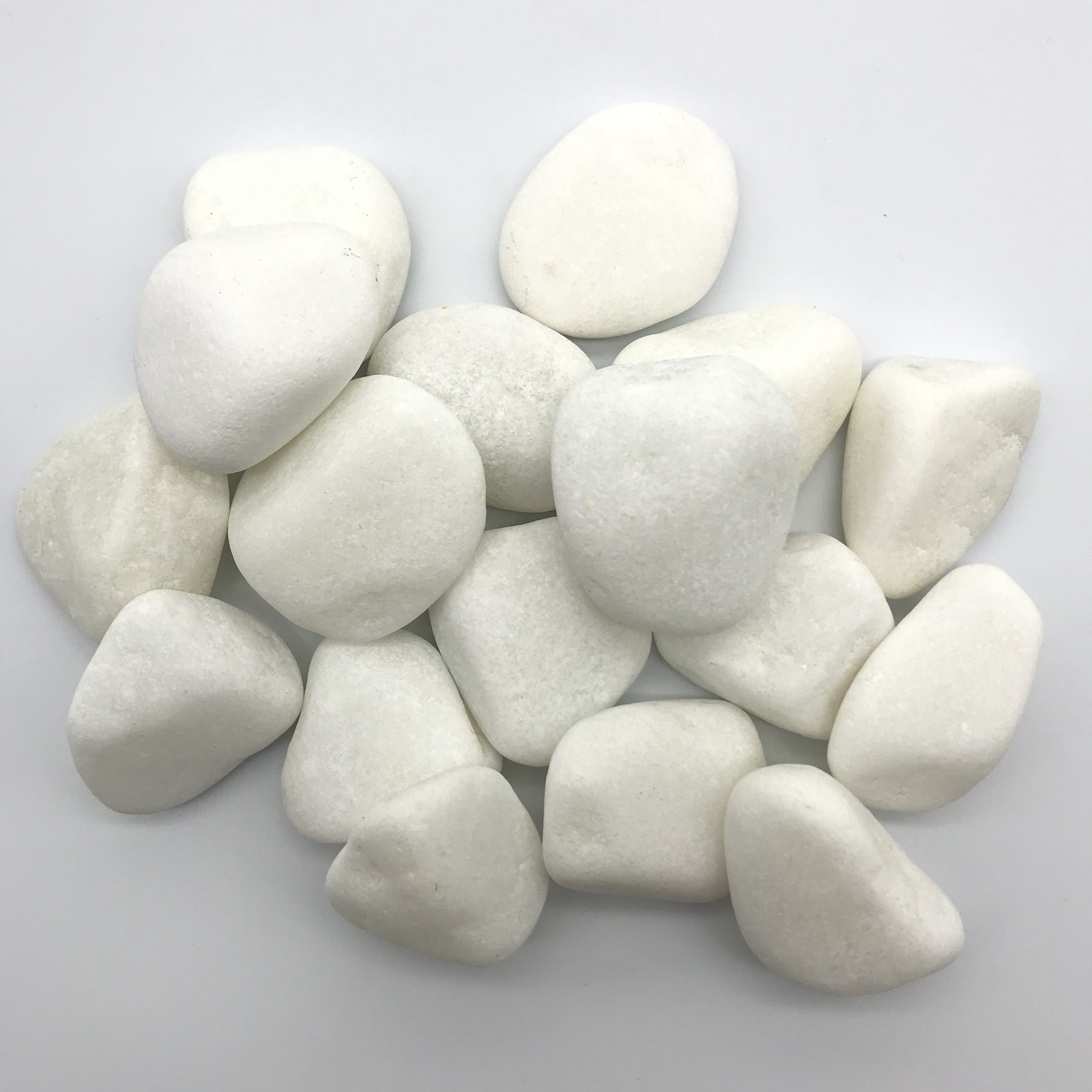 鹅卵石天然小石头雨花石白色小石子白石子花盆盆栽多肉装饰铺面鱼