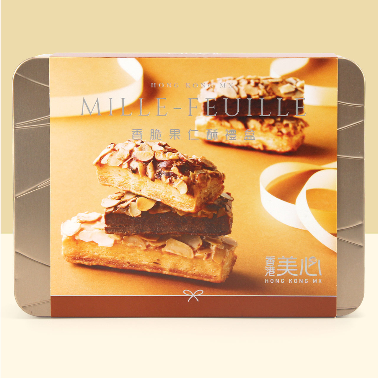 香港美心三重奏礼盒盒装甜心果仁曲奇糕点营养曲奇饼干