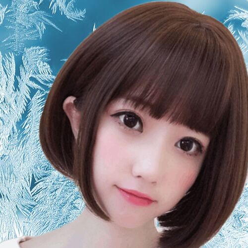 波波假发短发学生圆脸网红逼真时尚头套自然日常整顶假发