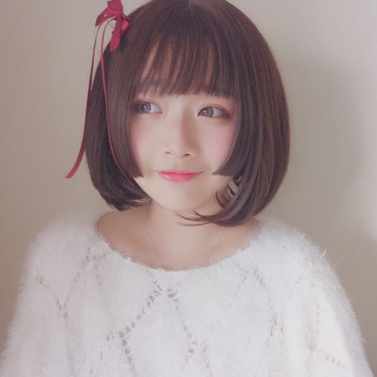 姬发cos三刀公主发式lolita日常圆脸逼真自然日常整顶假发